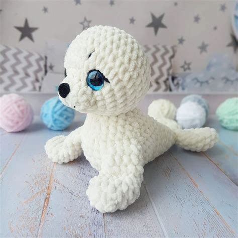 Crochet pattern Seal Amigurumi ocean crochet PDF pattern - Crochet stuffed animals pattern ...