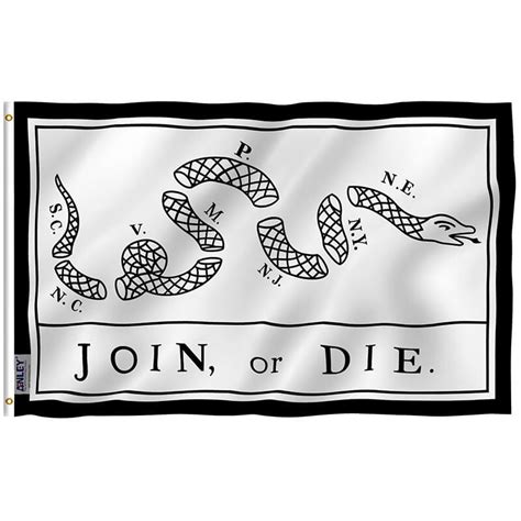 Fly Breeze Join Or Die Flag 3x5 Foot - Anley Flags