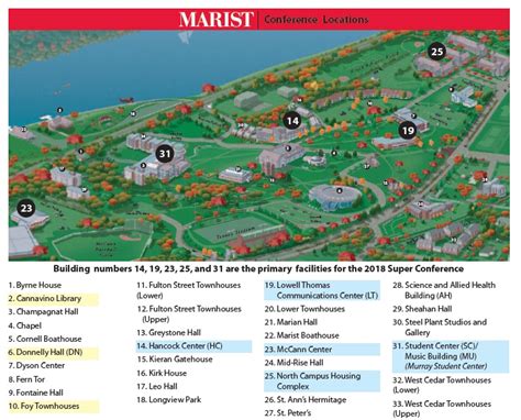 Marist Campus Map | Color 2018