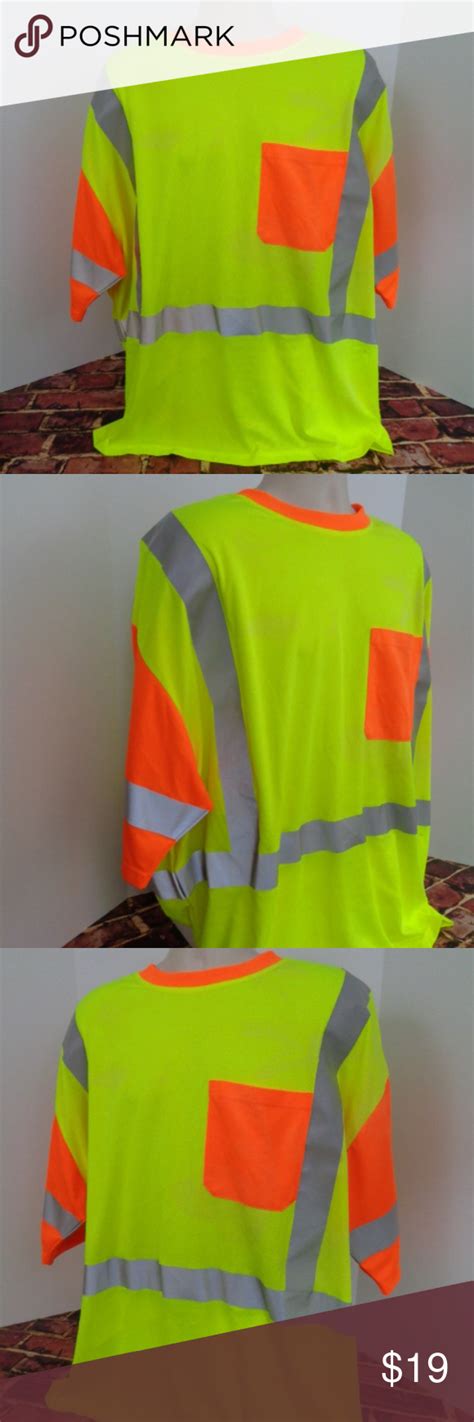 VDOT Mens Safety Optic Yellow Shirt 5XL | Yellow shirts, Shirts, Tee shirts