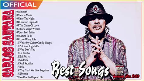 Carlos Santana Very Best Playlist 2020 - Santana Greatest Hits Full ...