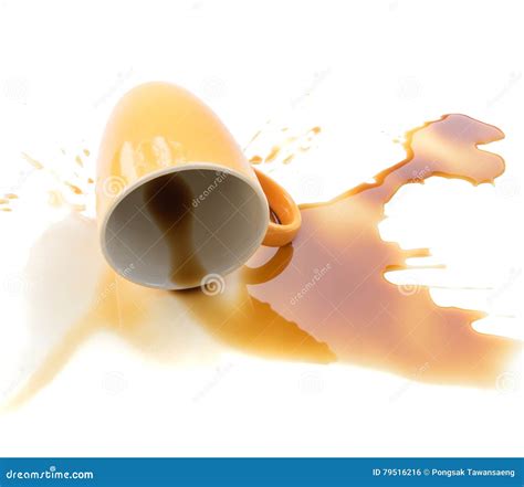 A cup coffee spill stain stock photo. Image of espresso - 79516216