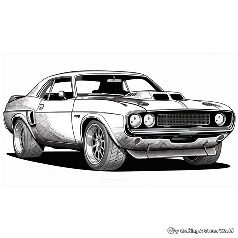 Muscle Car Coloring Pages - Free & Printable!