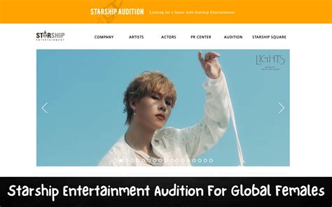 Starship Entertainment Audition 2024 For Global Females, Registration Process, Last Date – Exam ...