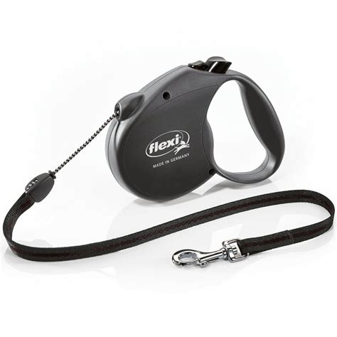 flexi Retractable Dog Leash (Cord), 16 ft, Medium, Black - Walmart.com ...