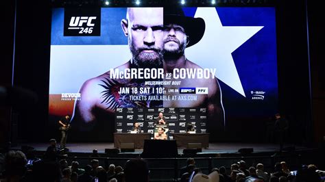 UFC 246 post-fight press conference full video replay - McGregor vs ...