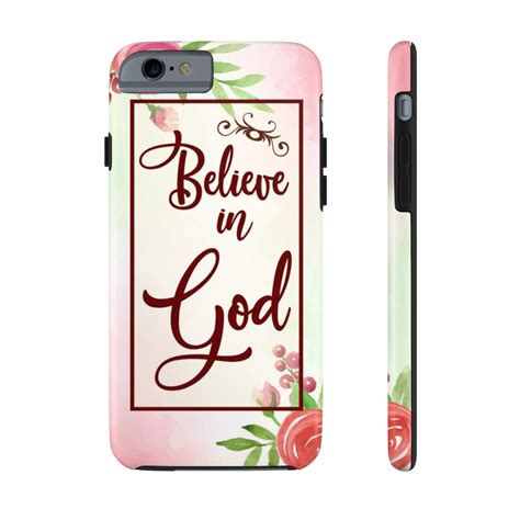 Christian Tough Phone Cases (Case Mate), Believe In God Phone Case, Sc ...