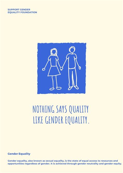 Customize 15+ Gender Equality Posters Templates Online - Canva