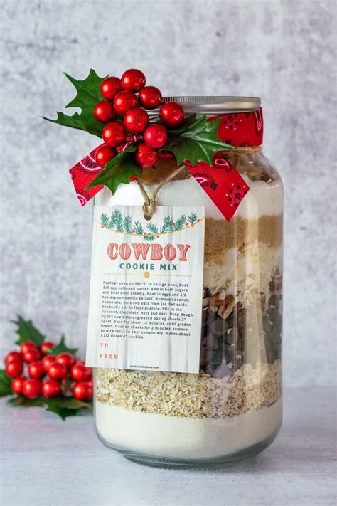 Cowboy Cookies in a Jar: Easy Cookie Mix Gift » Contained Cuisine