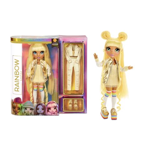 Buy Rainbow High Fashion Doll - Sunny Madison - Yellow Themed Doll With Luxury Outfits ...