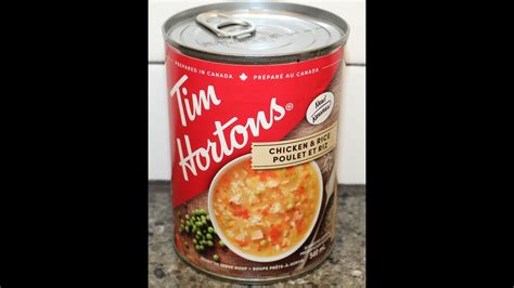 Tim Hortons Chicken & Rice Soup Review - YouTube