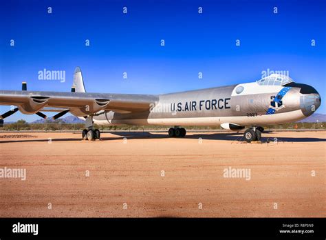 1955 Convair B-36 Peacemaker long-range strategic bomber plane on ...