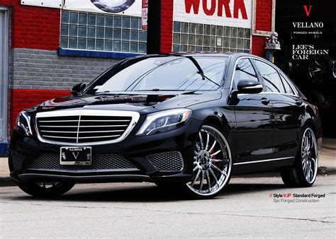 Luxury MERCEDES BENZ S550 with custom wheels VELLANO VJP forged ...