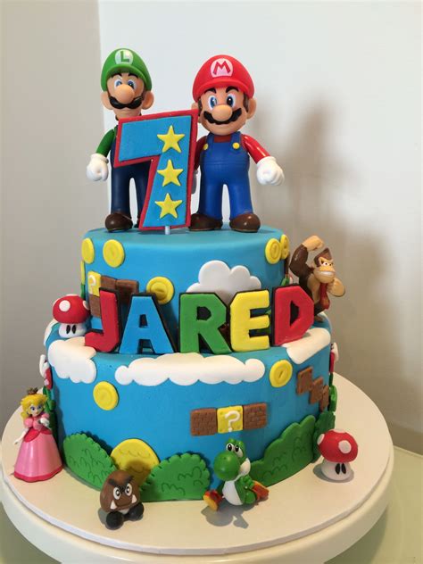 Luigi Cake, Mario Kart Cake, Mario Bros Cake, Super Mario Bros Birthday ...