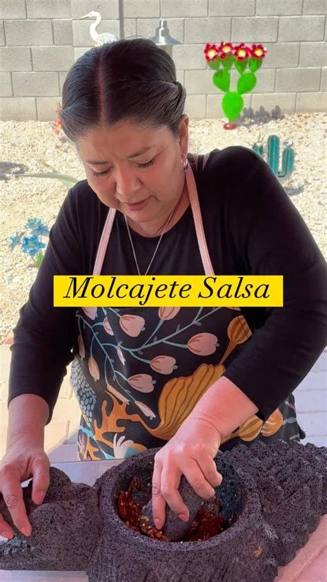 Salsa Prepared in a Molcajete | Mexican food recipes easy, Mexican food ...