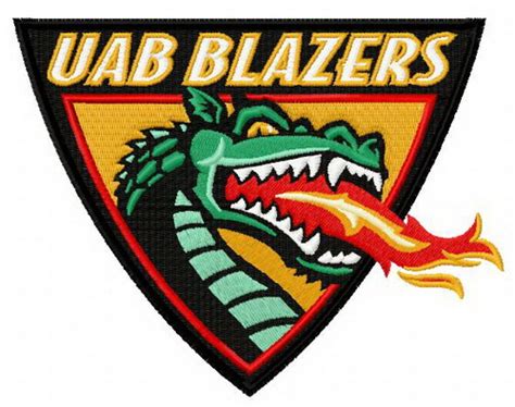 UAB Blazers logo embroidery design