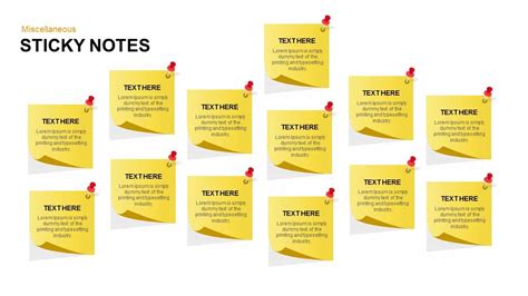 Post It Notes PowerPoint Template and Keynote Slide | Slidebazaar