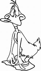Daffy duck coloring Pages To Download And Print For Free sketch template