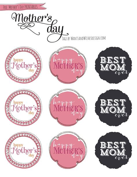 Printable Mother's Day Cupcake Toppers | Mother's day printables, Happy mothers day banner ...