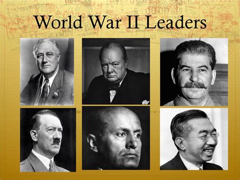 Major Ww2 Leaders