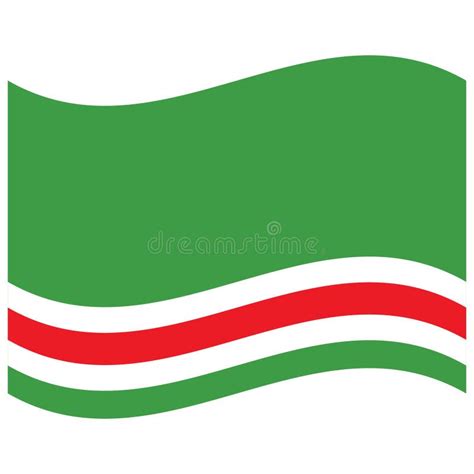 National Flag of Ichkeria - Flat Color Icon. Stock Vector - Illustration of symbol, culture ...