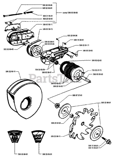 Husqvarna 272 S - Husqvarna Stump Grinder (1995-12) Gear Assembly Parts Lookup with Diagrams ...