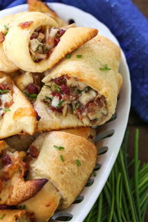 Bacon Ranch Chicken Crescent Rolls - Mantitlement