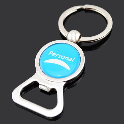 100pcs Metal Keychain Bottle Openers Personalised Key Ring Beer Bottle ...