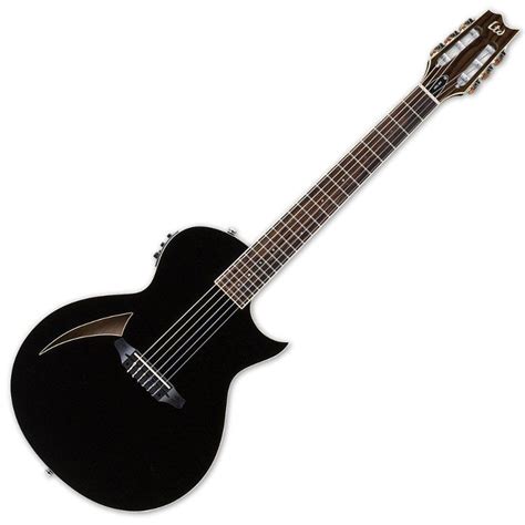 ESP LTD TL-6N Nylon String Acoustic Electric Guitar in Black Finish