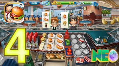 Cooking Fever: Gameplay Walkthrough Part 4 - Fast Food Court Level 16 ...