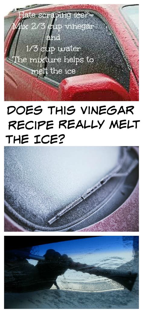 Vinegar & Water Melting Ice Trick - Does it Work on Car Windows?