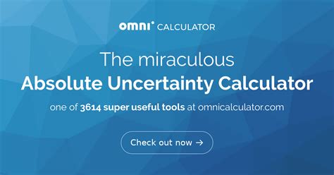 Absolute Uncertainty Calculator