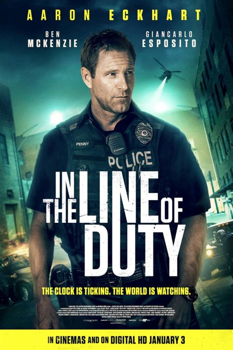 New Poster and Trailer released for 'In the Line of Duty' Starring Aaron Eckhart - In Cinemas ...