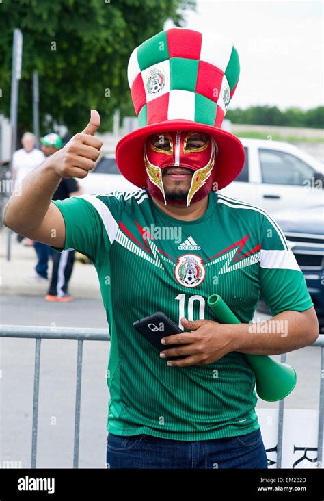 April 15, 2015: Mexico's fans pre game action against USA men's soccer ...