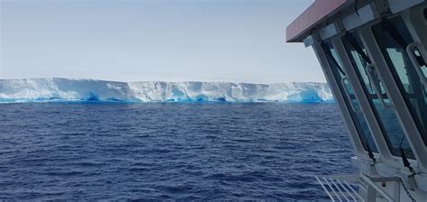 View of A23a iceberg from RRS Sir David Attenborough, 1 December 2023 ...