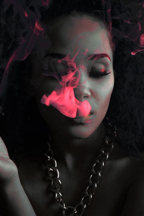 neon smoke against dark photo | fashion art photography | Pinterest ...