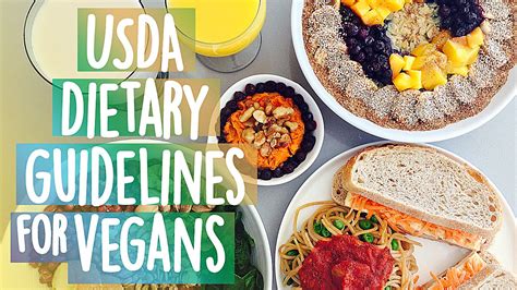 USDA Dietary Guidelines For Vegans : Meal Plan that meets all nutrient levels. - YouTube