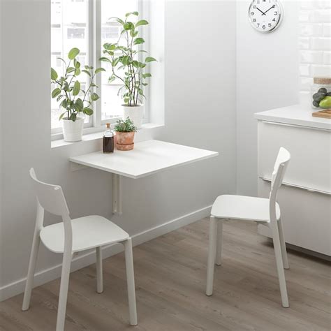 NORBERG white, Wall-mounted drop-leaf table - IKEA