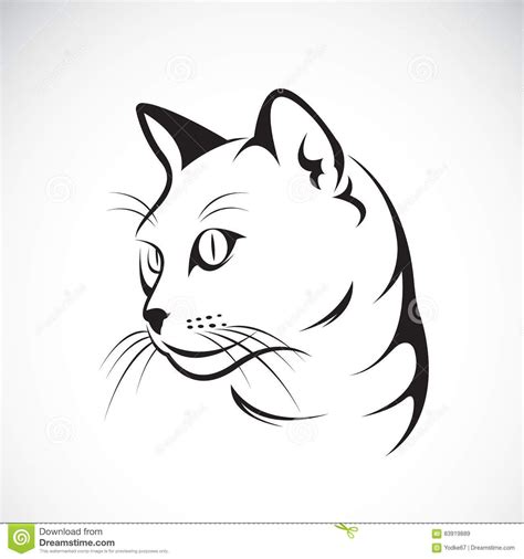 Vector Of A Cat Face Design On White Background. Stock Vector - Image: 83919889 Farm Vector, Cow ...