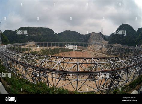 --FILE--View of the construction site of the world's largest radio ...