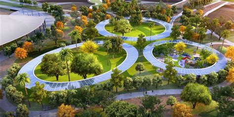 Dubai plans huge pedestrian-friendly urban green space | Public garden design, Garden design ...