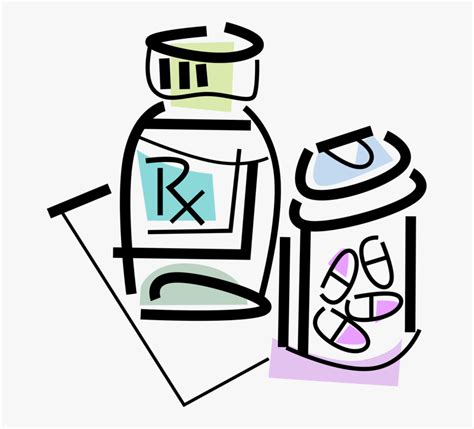 Vector Illustration Of Prescription Medication Medicine - Prescription Clipart, HD Png Download ...