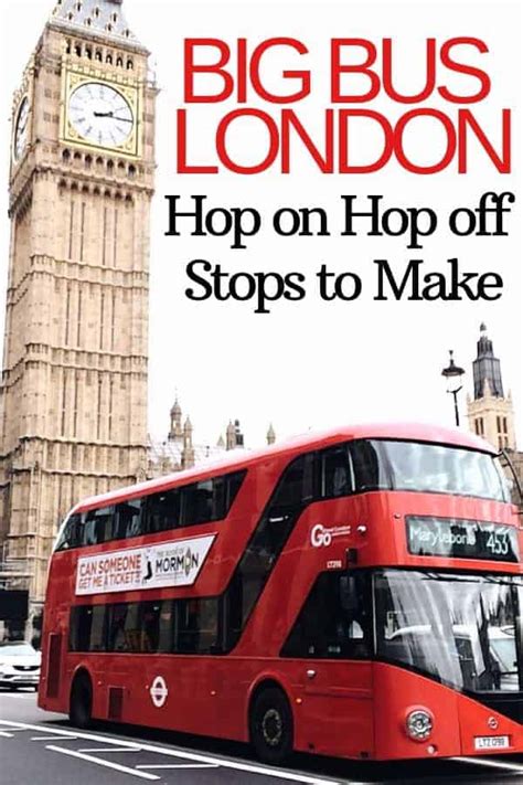 Big Bus London Tours: Hop on Hop off Stops to Make - Day Trip Tips