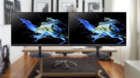 Best Dual Setup Monitors [2021 Buying Guide] - DisplayNinja