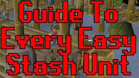 Building Every Easy Stash Unit - OSRS - YouTube