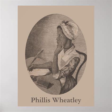 Vintage Portrait of Poet Phillis Wheatley Poster | Zazzle