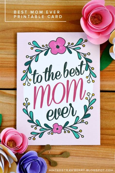 Free Mother's Day Printables | Best mothers day cards, Birthday cards for mom, Happy mother's ...