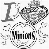 I Love minions disegno Da Colorare Gratis  Disegni E sketch template