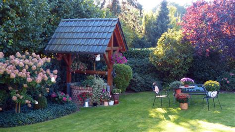 Free Images : stone, cottage, gazebo, pavilion, fountain, gartendeko ...