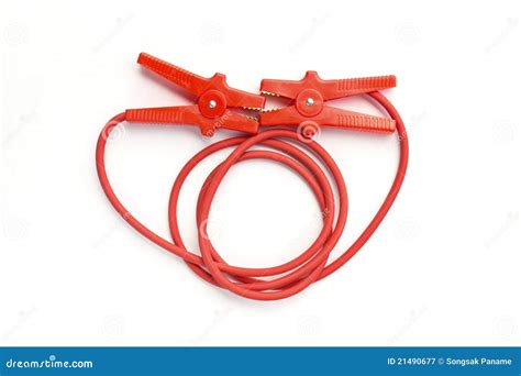 Car battery jumper cables stock image. Image of cable - 21490677